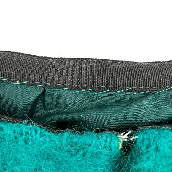 Strathtay Originals Vintage Teal A-Line Mohair Wool Maxi Skirt Size Small - Picture 7 of 10